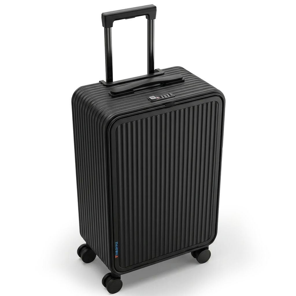 20 Zoll Aluminium Trolley Koffer mit Laptopfach, TSA Schloss & 4 Rollen