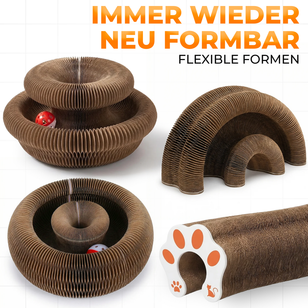 🎯 Interaktives Katzenspielzeug mit Ball & Kratzfläche 🐾